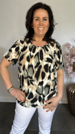 Ballon shirt met elastiek Panter army