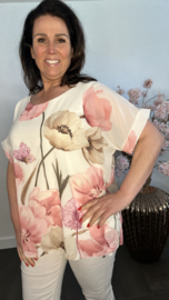 Voile blouse Roos Roze