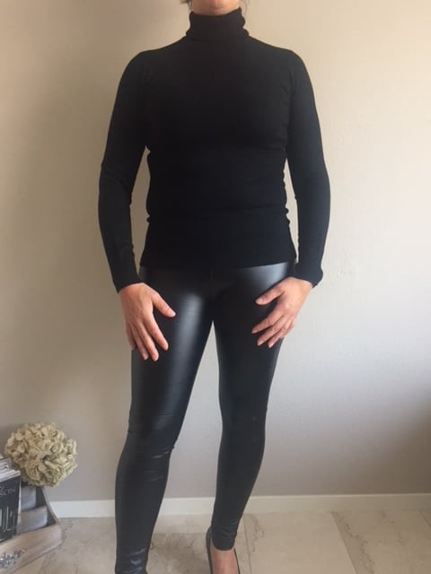Ik heb een contract gemaakt Daar cliënt Lederlook legging zwart | Broeken & Treggings | SASMODE.NL