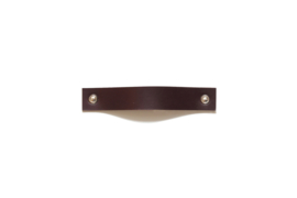 Leather handle plus, dark brown