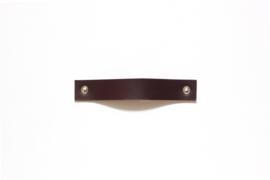 Leather handle standard, dark brown