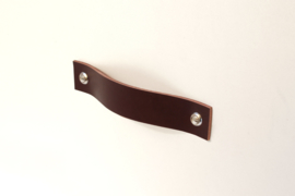 Leather handle standard, dark brown