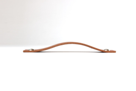 Leather handle standard, cognac