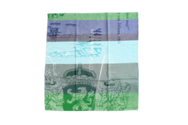 Napkin Dutch National Archives, blue-green series