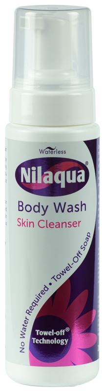 Nilaqua ´wassen zonder water` body wash -> 2 flacons van 200 ml
