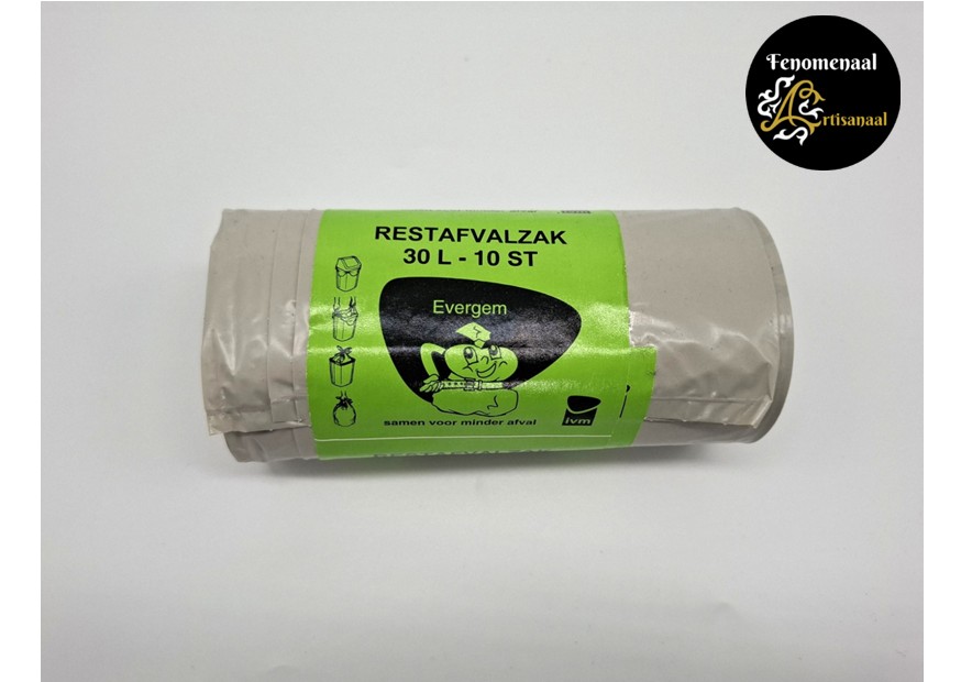 Witte huisvuilzakken, 30L