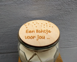 Handgemaakte kaars, een lichtje voor jou