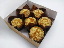 Appelcrumble muffins, vegan