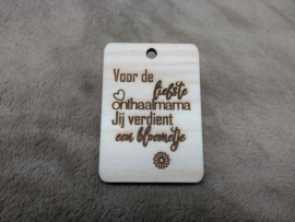 Label Voor de liefste onthaalmama