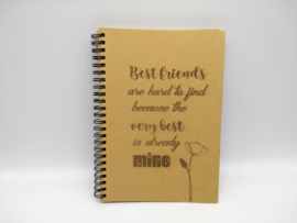 A5 schrift, spiraal best friends