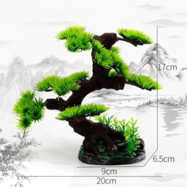 Bonsaiboom 17cm/ Aquariumdecoratie As-118