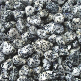 Aquarium grind 3-5mm 10KG - zwart/wit