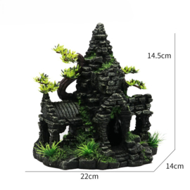 Kasteelruïne 14cm / Aquariumdecoratie As-229