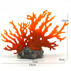 Kunstkoraal rood 15cm / Aquariumdecoratie As-142