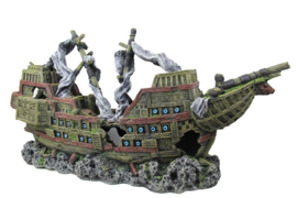 Scheepswrak - Sinking Galion /Aquariumdecoratie As-0011