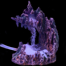 Overhangende rots met "waterval"31cm / Aquariumdecoratie As-311