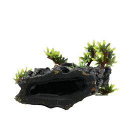 Rots met Boeddha kop 13cm / Aquariumdecoratie As-235