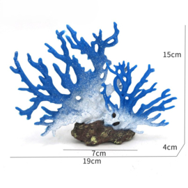 Kunstkoraal blauw 15cm /aquariumdecoratie As-141