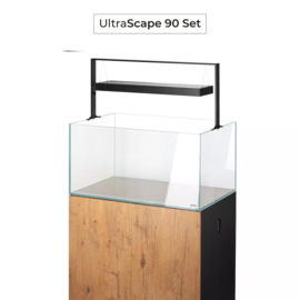 Osaka Ultrascape zwart 90x60x45cm aquarium + 4x LED verlichting