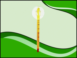 Osaka analoge thermometer 0-50 graden, 8 cm