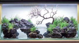 Black Volcanic rock 10-20cm - aquarium decoratie stenen