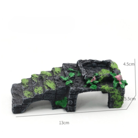 Aquariumdecoratie / Brug trap 18cm As-179