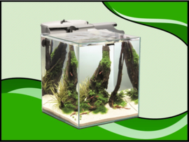 Aquael nano cube set duo - 49 liter wit aquarium