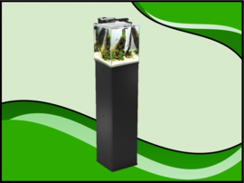 Aquael nano cube set duo - 49 liter zwart aquarium inclusief meubel