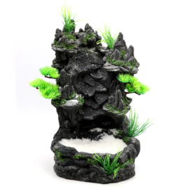 Rots met "waterval" 29 cm / Aquariumdecoratie   /As-312