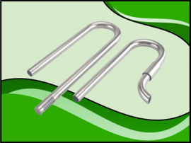 stainless steel buitenfilter aansluitset 16mm.