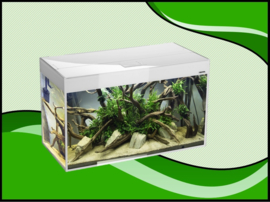 Aquael Glossy 100 wit aquarium