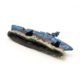 Wrak van oorlogschip 11cm / Aquariumdecoratie  As-192
