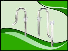 stainless steel buitenfilter aansluitset 16mm met skimmer.