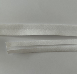 18mm Bias tape-White