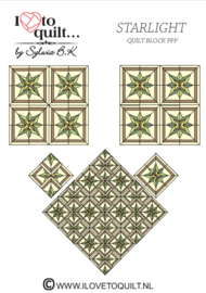 Star Light quilt block FPP