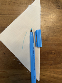 Clover: Blauw markeerstift uitwasbaar Dik