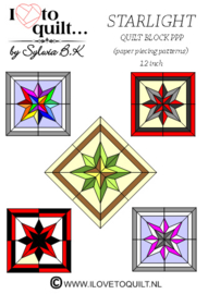 Star Light quilt block FPP