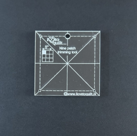 Nine patch trimming tool