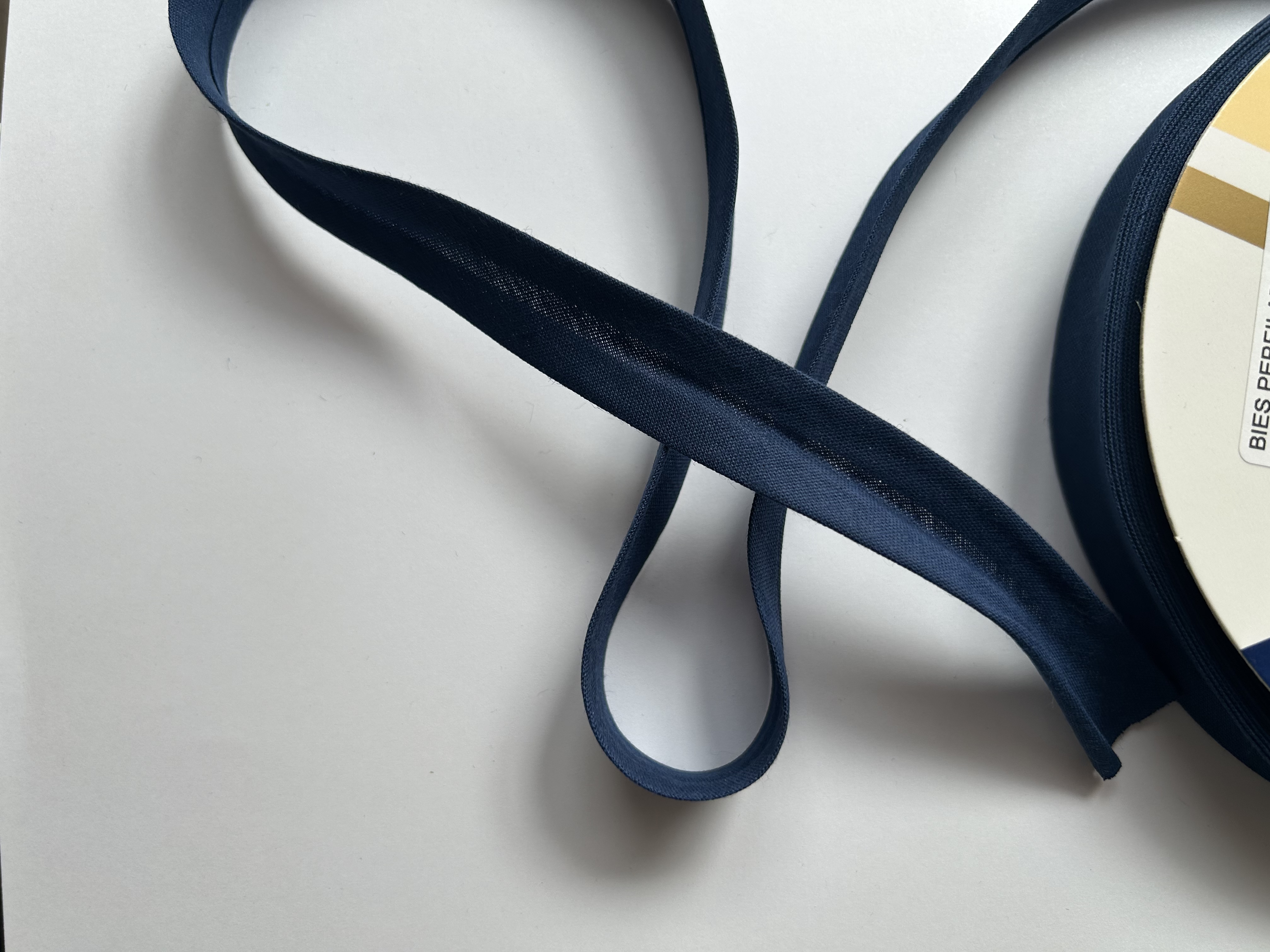 18mm Bias tape- Dark blue