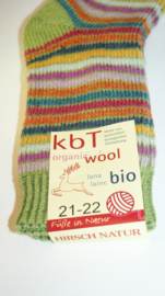 Hirsch Natur babysokjes 100% organic wool maat 21-22