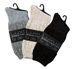 luxe glittersokken met kashmir/cashmere en mohair - zilver