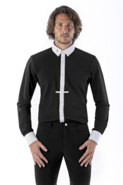 Ego7 Shirt Top-long sleeve for Men zwart /wit