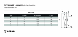 Mini-chaps HORKA cuir Noir