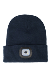 Gebreide muts Honey Donkerblauw