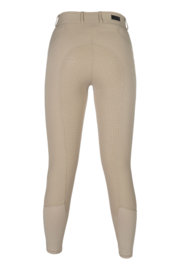 HKM Rijbroek Ari Mid Rise siliconen zitvlak Beige