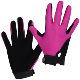 QHP Mesh handschoenen Fuchsia/Zwart