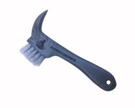 HAAS Hoof pick + brush Grey