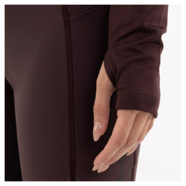 BR Half zip-up pulli Franka Fudge