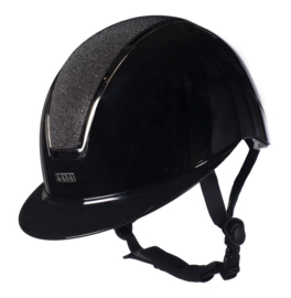 HKM | Casque Lady Shield Brillant Noir/Rosegold
