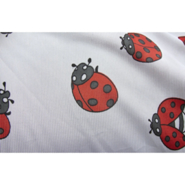 HKM vliegendeken Ladybug Wit/Rood